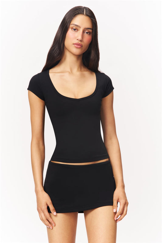 Body Micro Mini Skort in Black