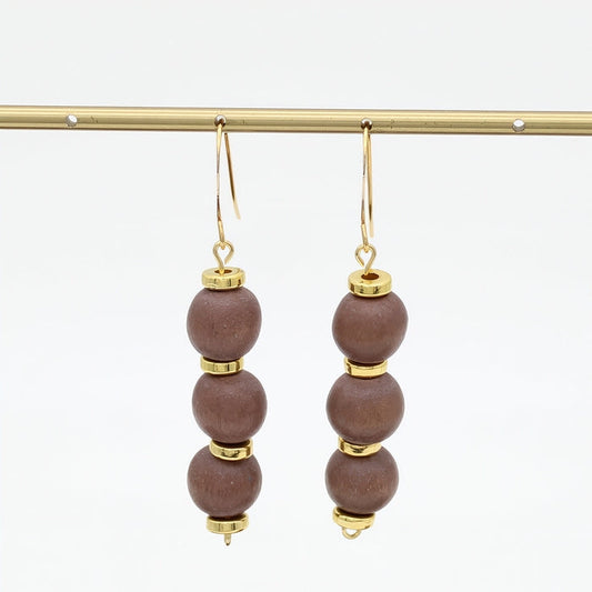 Brown Cascade Earrings