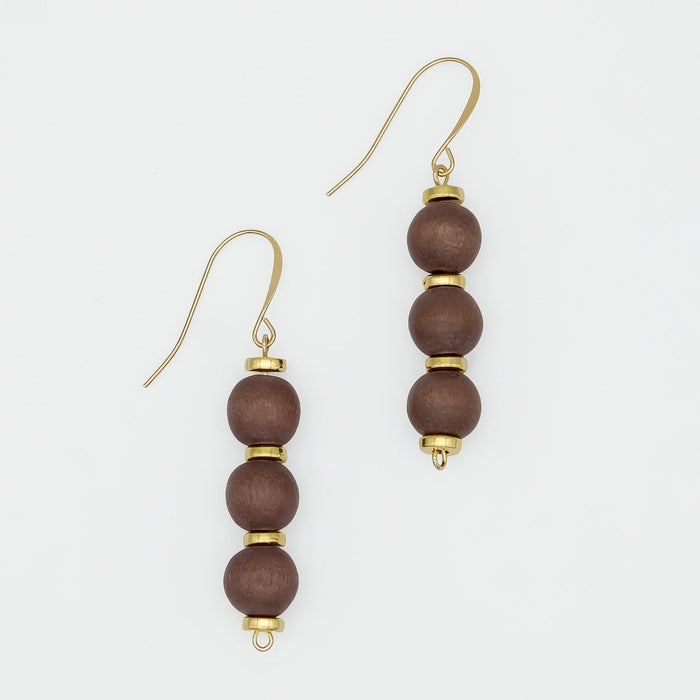 Brown Cascade Earrings