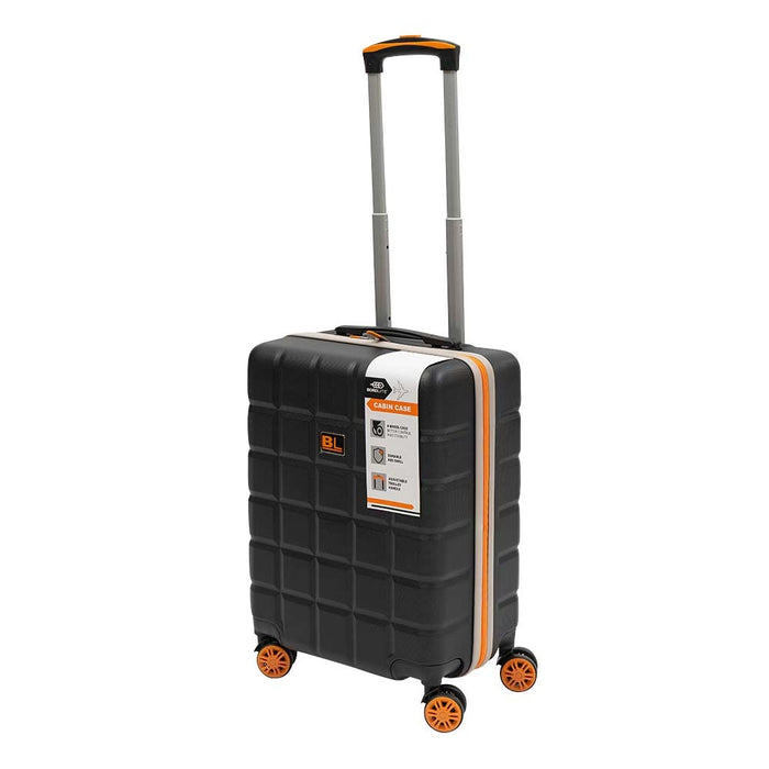 Cabin Suitcase Hard Shell - Black 20 Inches | Poundstretcher 558341