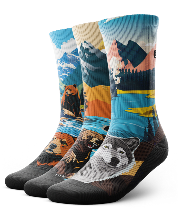 Call of the Wild Athletic Crew Socks 3-Pack