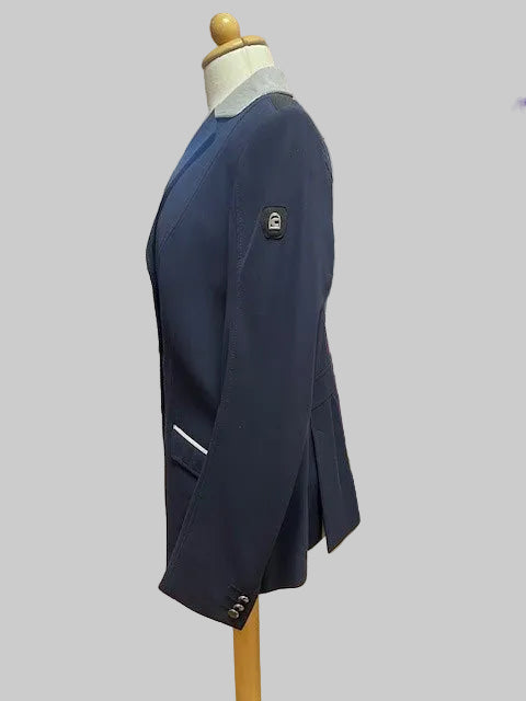 Cavallo Estoril Show Jacket. Navy/Grey with Alcantara Collar. excellent condition size 38in chest