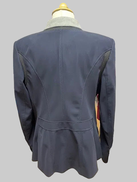 Cavallo Estoril Show Jacket. Navy/Grey with Alcantara Collar. excellent condition size 38in chest