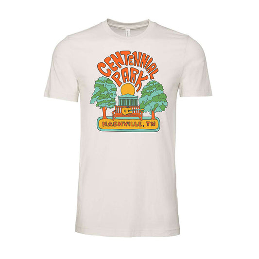 Centennial Park Retro Bench T-Shirt - Guitar