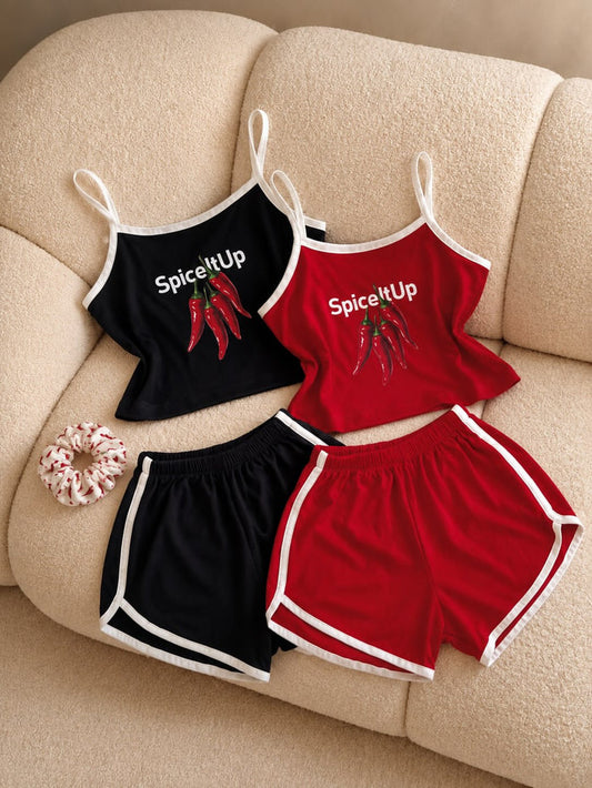 CH - 6096 - Spice It Up Cami & Shorts Set | Saimwear