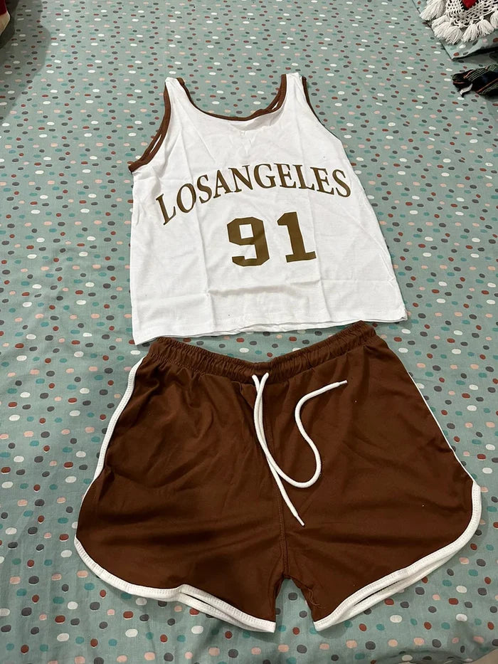CH # 442 Los Angeles 91 Women's Premium Boxer Shorts Top Comfort & Style
