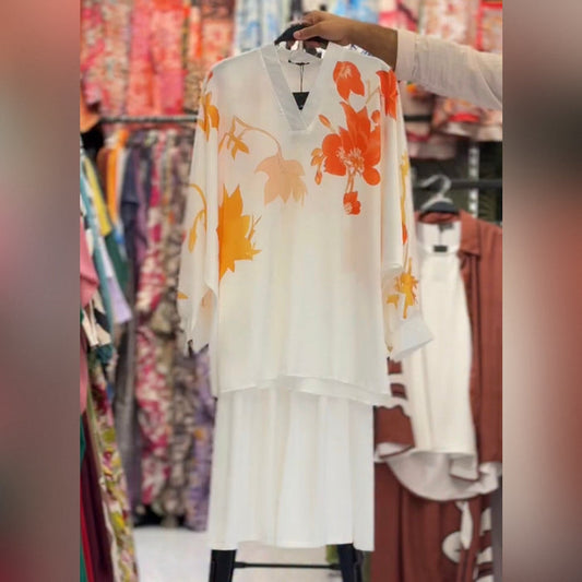CH 6014 - Petal Soft 2-Piece Dress | Saimwear