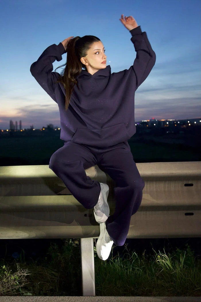 CH 609 -GlitterBlend Fleece Tracksuit - Saimwear