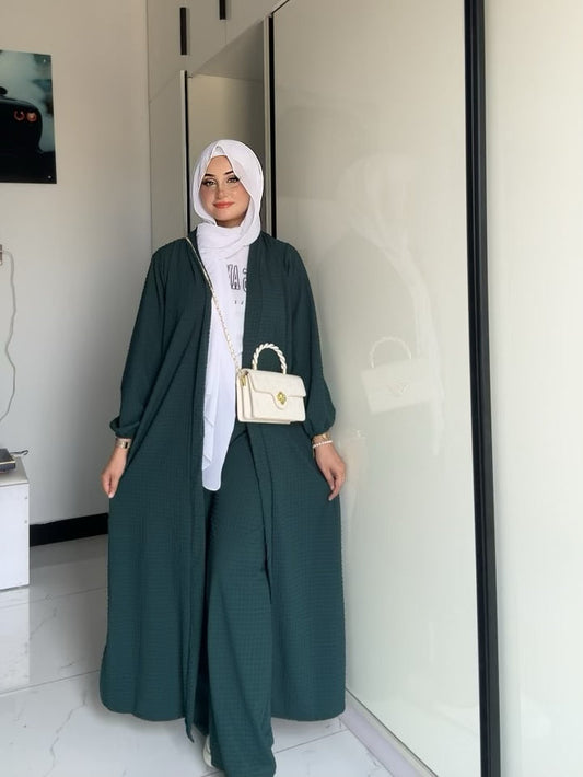 CH 630 – 2 Pcs Solid Textured Co-ord Set | Saimwear