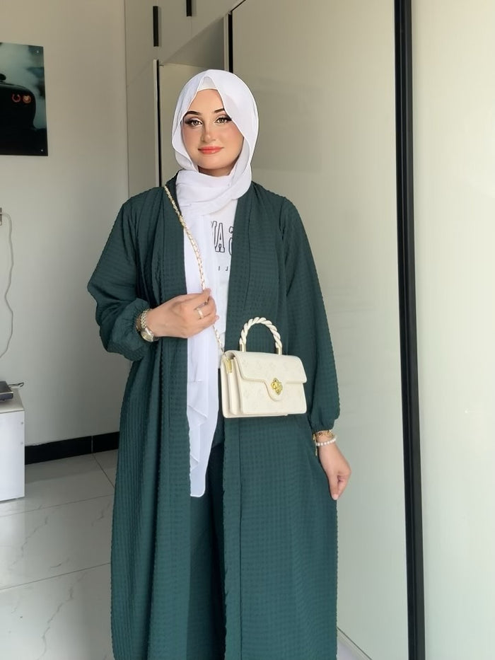 CH 630 – 2 Pcs Solid Textured Co-ord Set | Saimwear