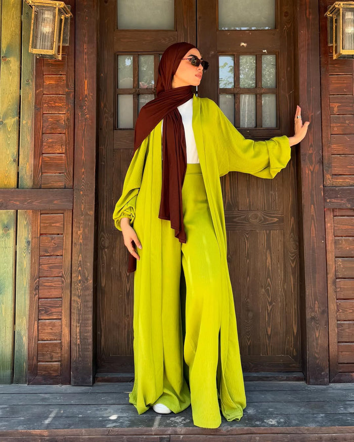 CH 630 – 2 Pcs Solid Textured Co-ord Set | Saimwear