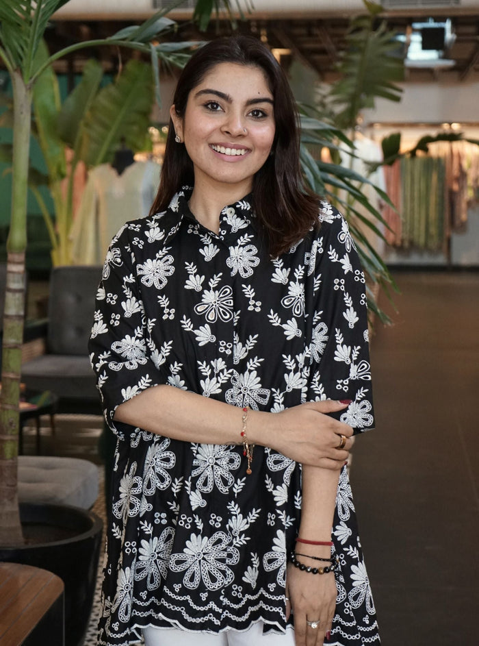 Chiara Iconic Supima Cotton Black Shirt