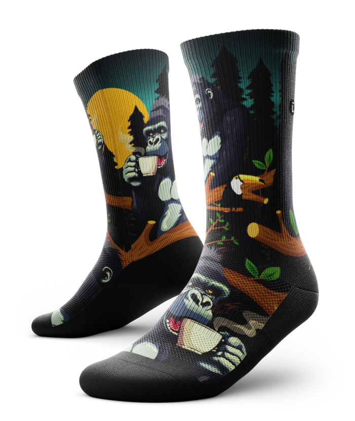 Coffee is Life Athletic Crew Socks
