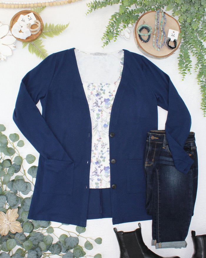 Cori Cardigan - Navy by Michelle Mae