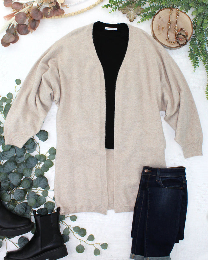 Cozy Cardigan - Tan by Michelle Mae