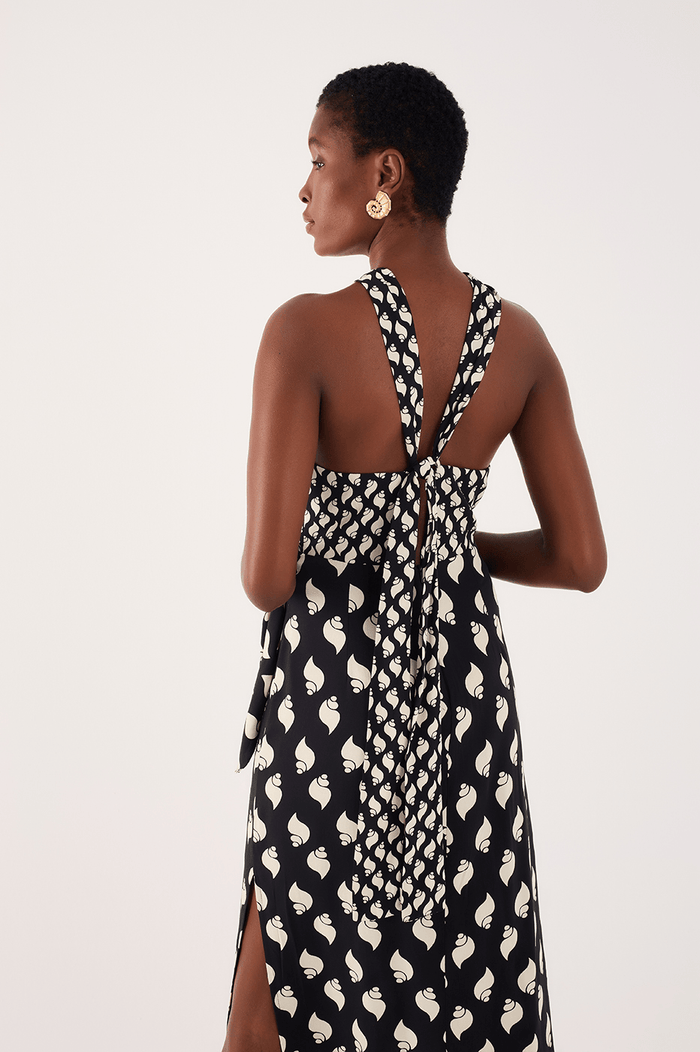 Cropped Crepe Lirorânea Print Dress_4