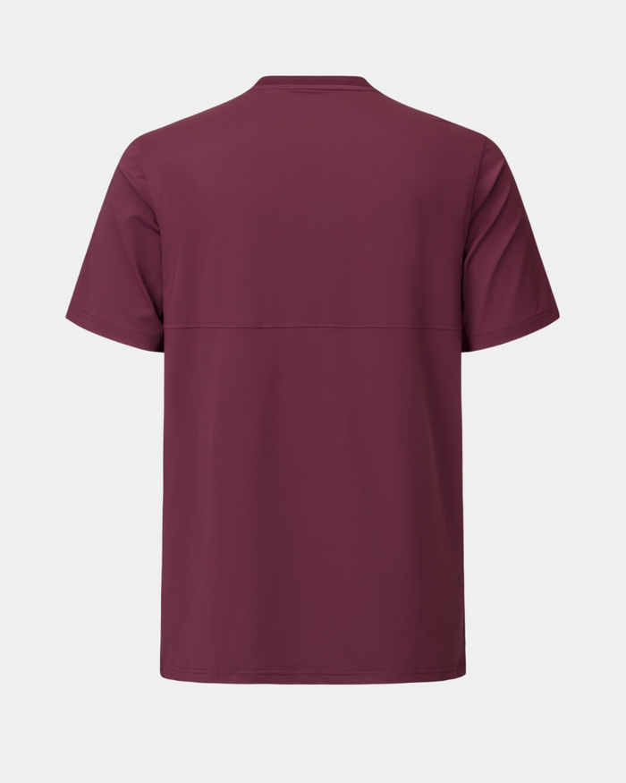 Crown Blade Polo Dark Cherry Back 2