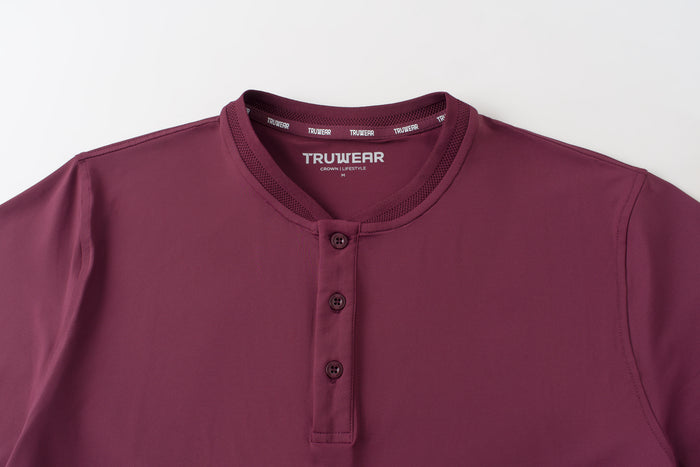 Crown Blade Polo Dark Cherry Collar