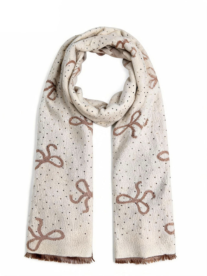 Crystal Bow Viscose-Blend Scarf wholesale - image 3