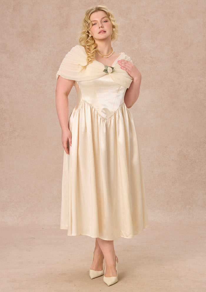 Curve&Plus Pure White Glass Dream Dress