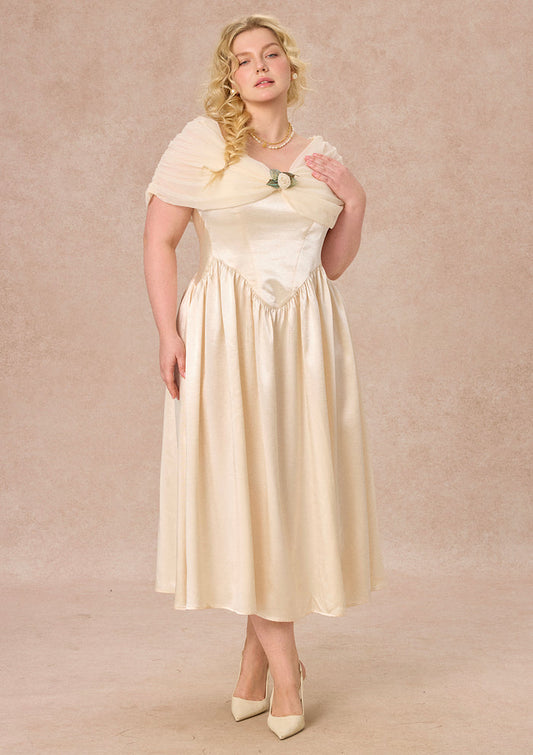 Curve&Plus Pure White Glass Dream Dress
