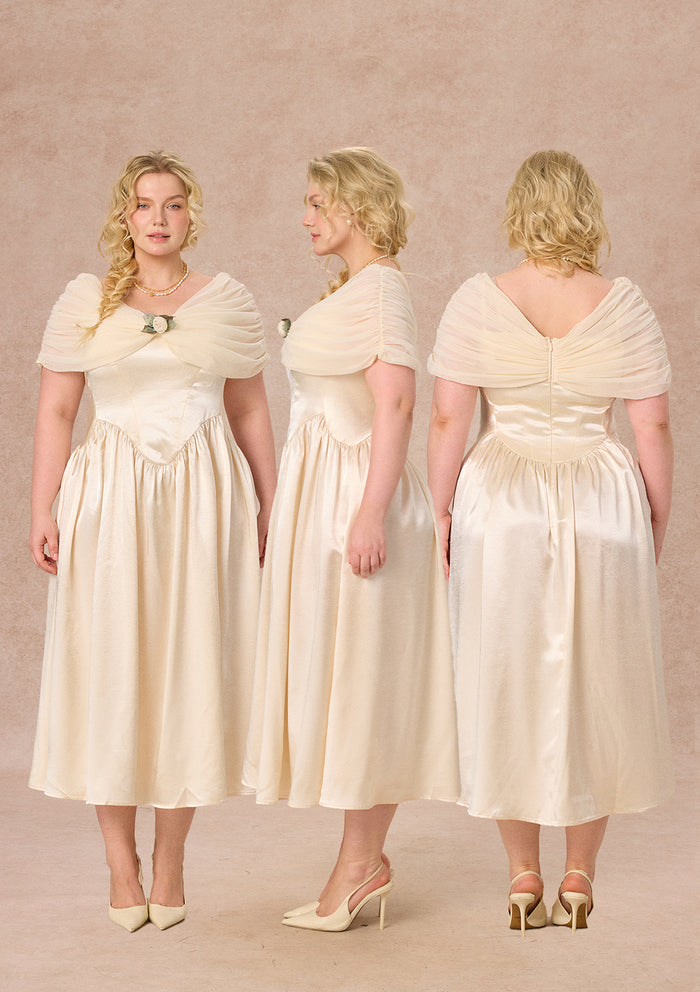 Curve&Plus Pure White Glass Dream Dress