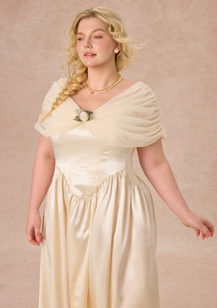 Curve&Plus Pure White Glass Dream Dress