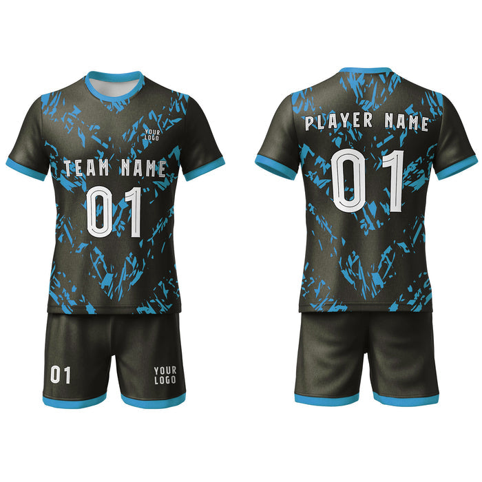Custom Soccer Uniform - Tyre Design - Personalized Jersey Set