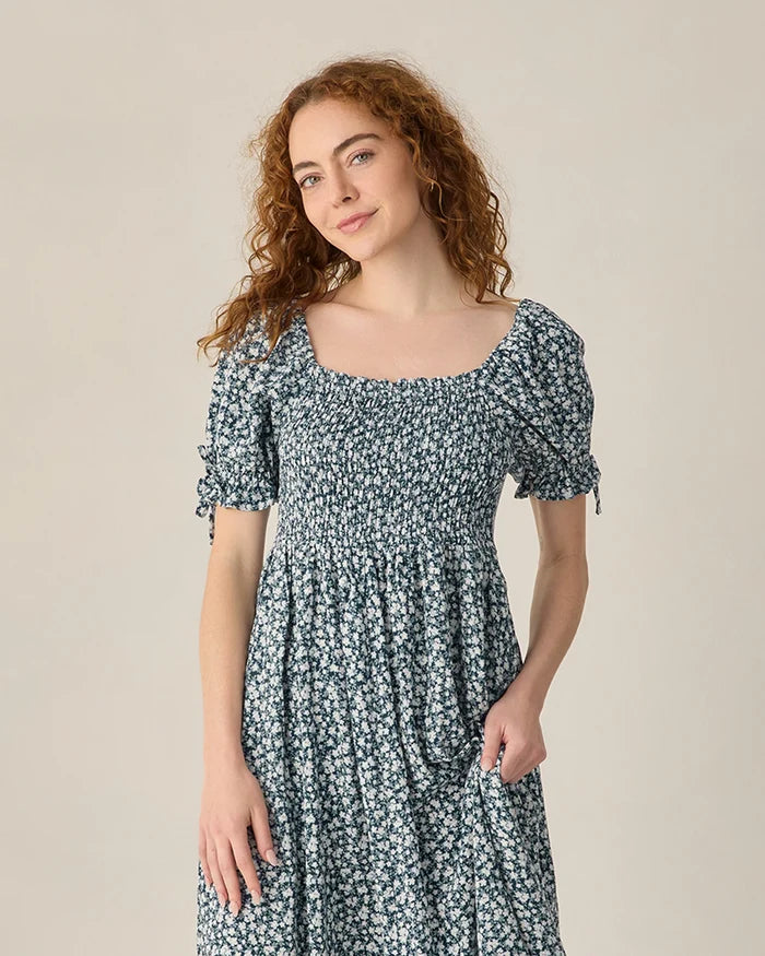 Dallas Dress - Navy Floral
