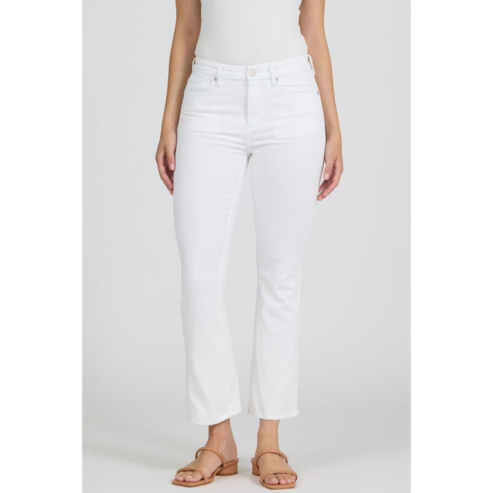 Dear John Mid Rise Cropped Flare Jeans - Jeanne 228 – White