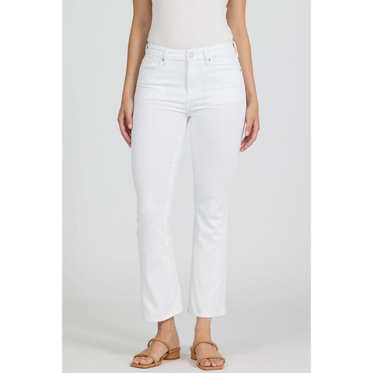 Dear John Mid Rise Cropped Flare Jeans - Jeanne 228 – White