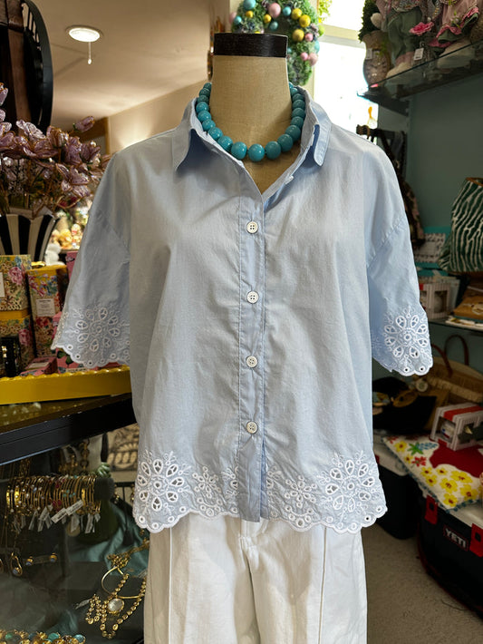 Dear John TOP ANSEL EMBROIDERED