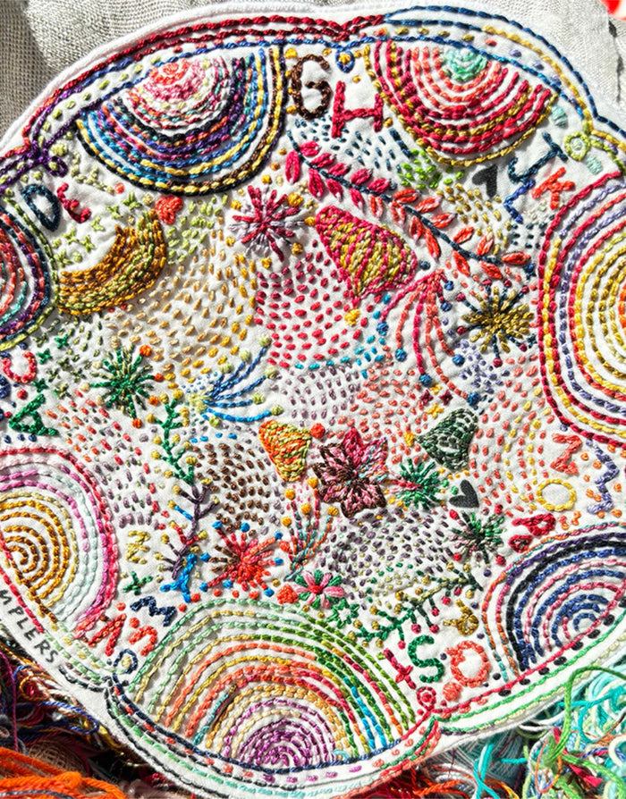 Disco Nap Alphabet Embroidery Sampler Kit by Dropcloth