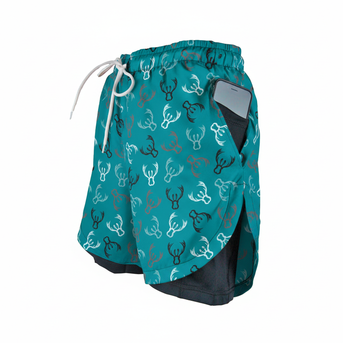 Double Layer Jazzy Shorts | Rasselbock Antler
