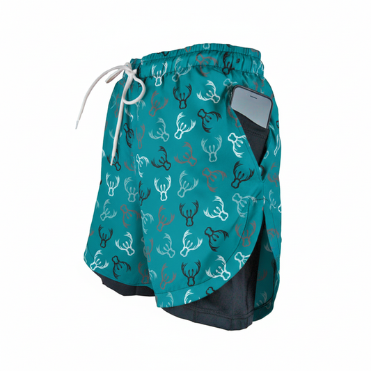 Double Layer Jazzy Shorts | Rasselbock Antler
