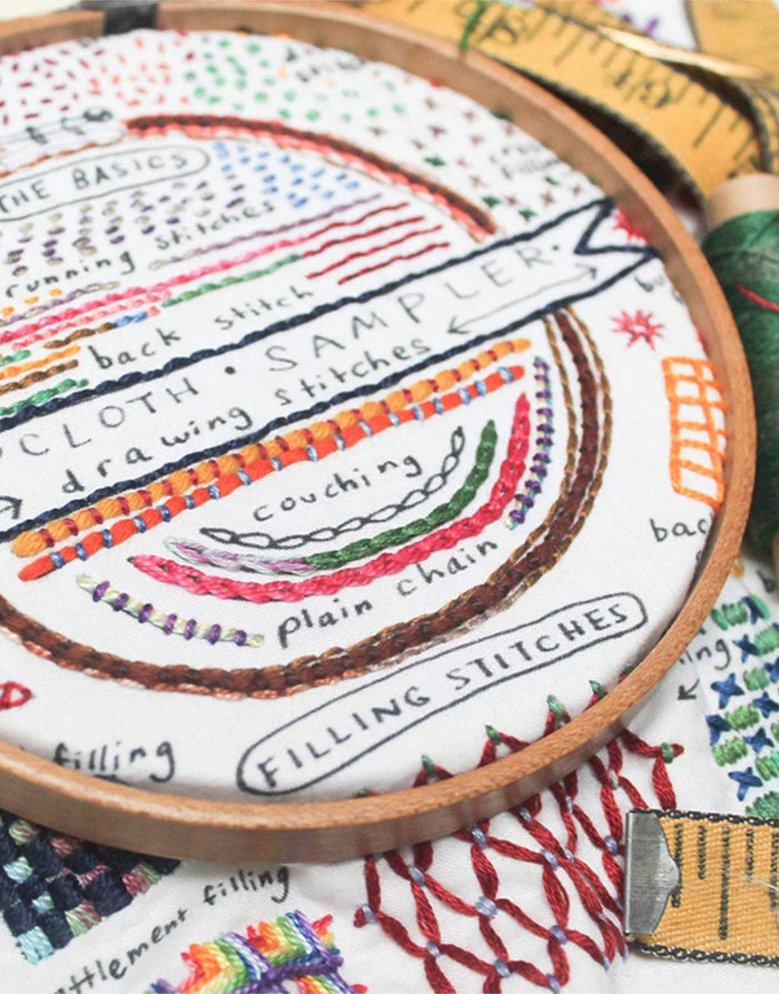 Drawing Stitches Embroidery Sampler Kit by Dropcloth
