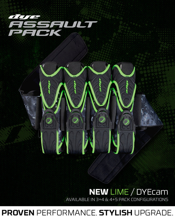 DYE Assault Pack Pro Harness - Dyecam Lime 4+5
