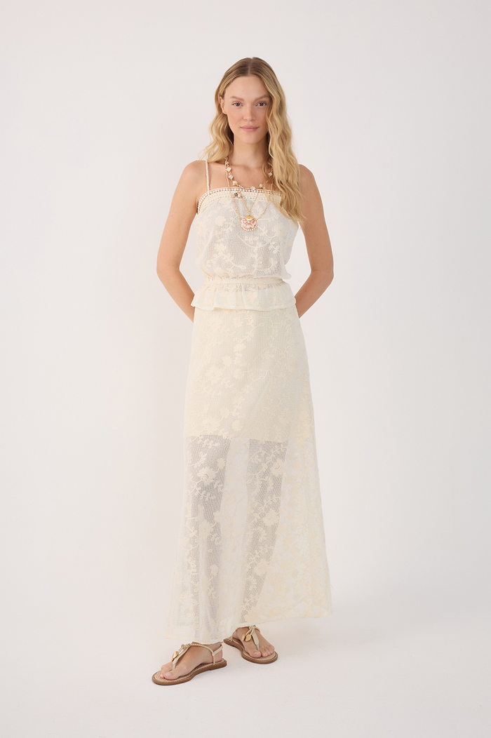 Embroidered Mesh Skirt_2