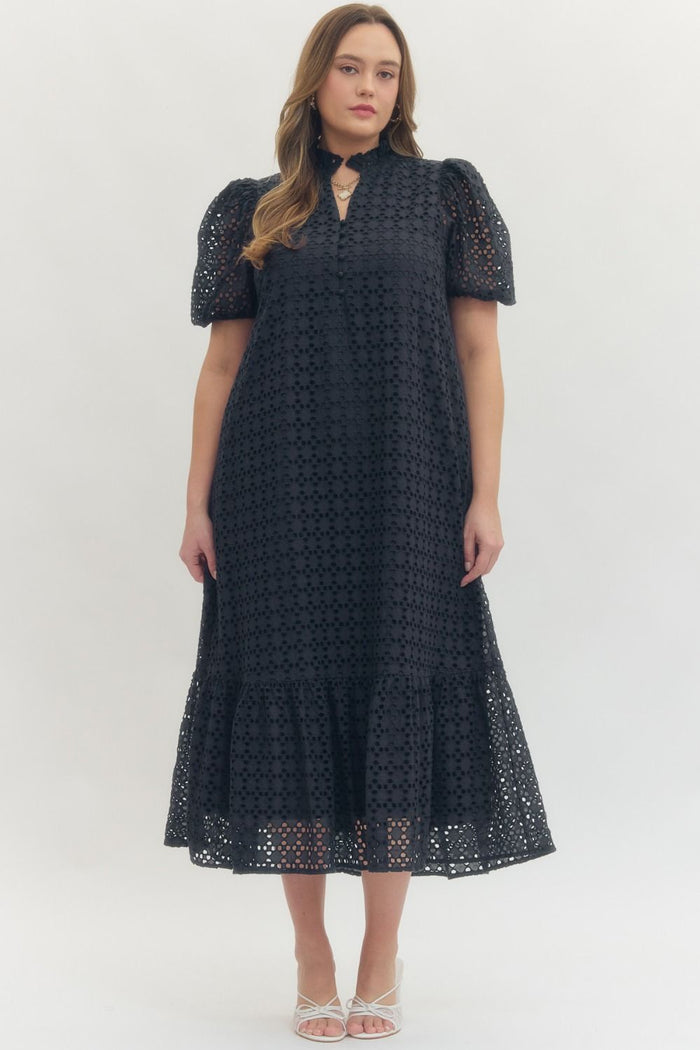 navy lace overlay plus size dress