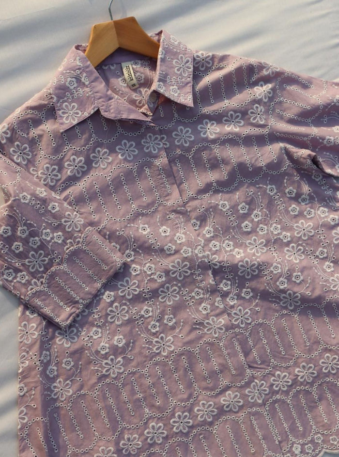 Erica Supima Cotton Lilac Shirt