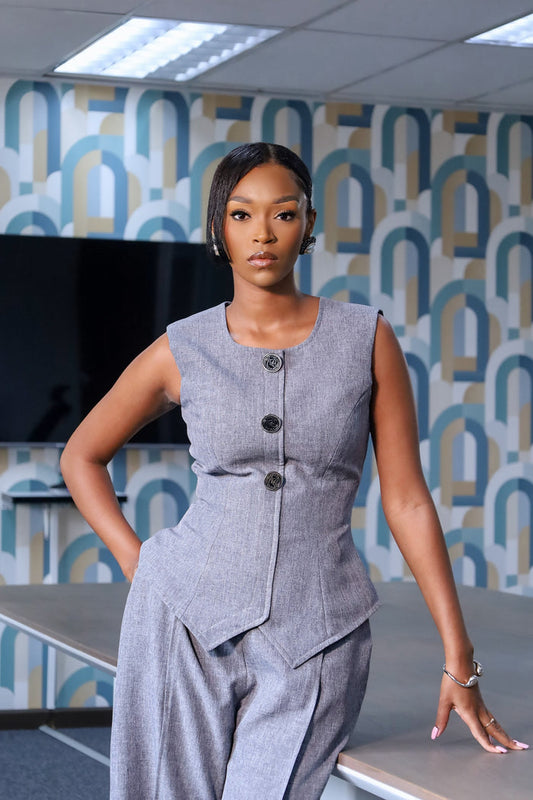 Fabrosanz: Grey Structured Top