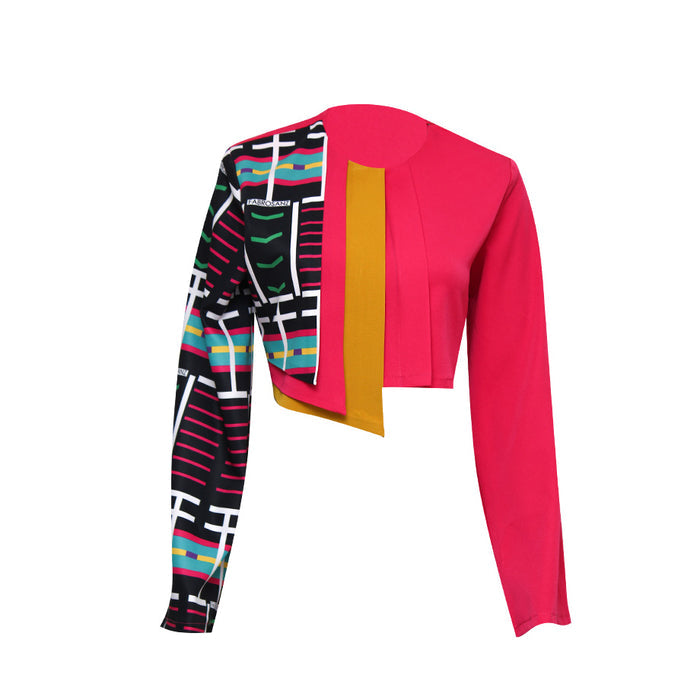 Fabrosanz: Venda Print Pink Crop Top