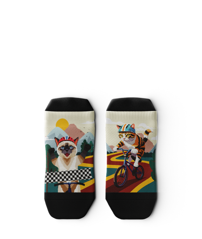Fast and Furriest Athletic Ankle Socks