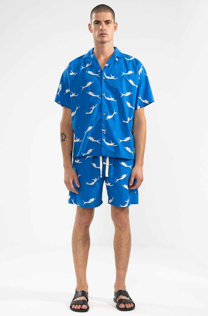 Fede Shorts Mermaid Blue - Polonio Uruguay