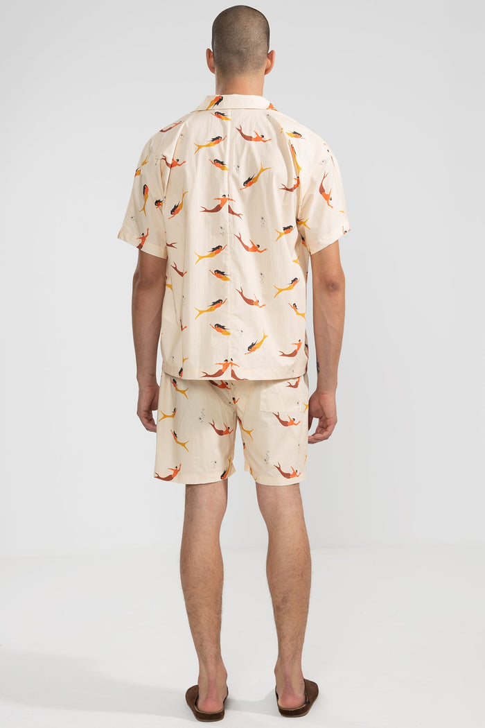 Fede Shorts Mermaid Cream - Polonio Uruguay