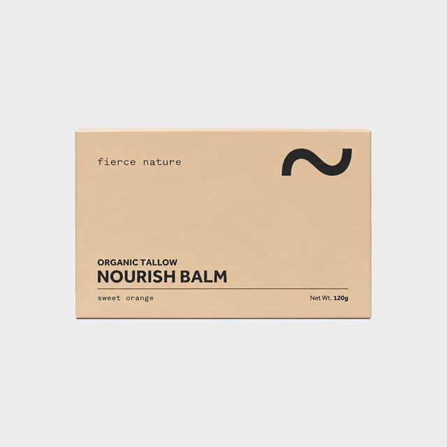 Fierce Nature Pure Organic Tallow Nourish Balm Sweet Orange 120g