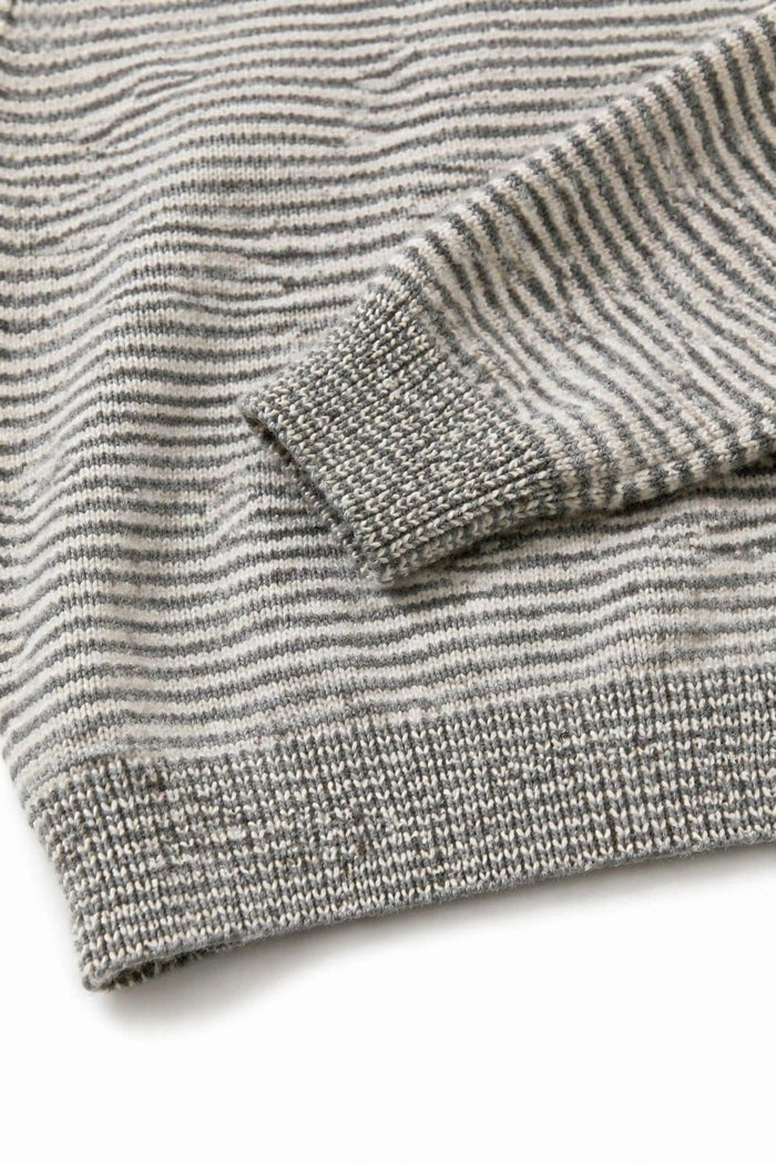 Fine-Stripe Wool-Blend Crew-Neck Sweater wholesale - image 7