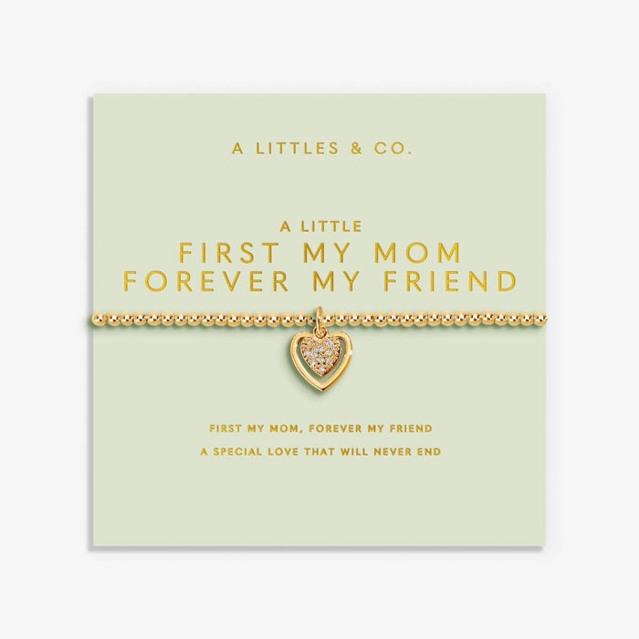 'First My Mom Forever My Friend’ - 9766 - Gold Bracelet