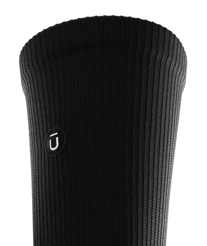 Flagship Black Athletic Crew Socks 6-Pack