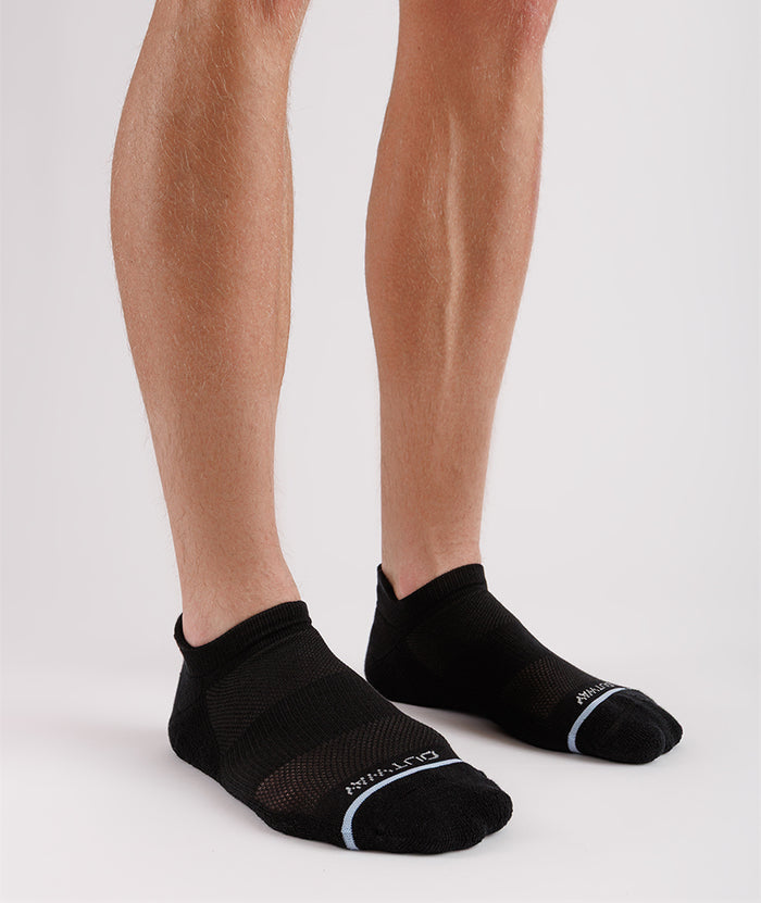 Flagship Black Supima Cotton Ankle Socks